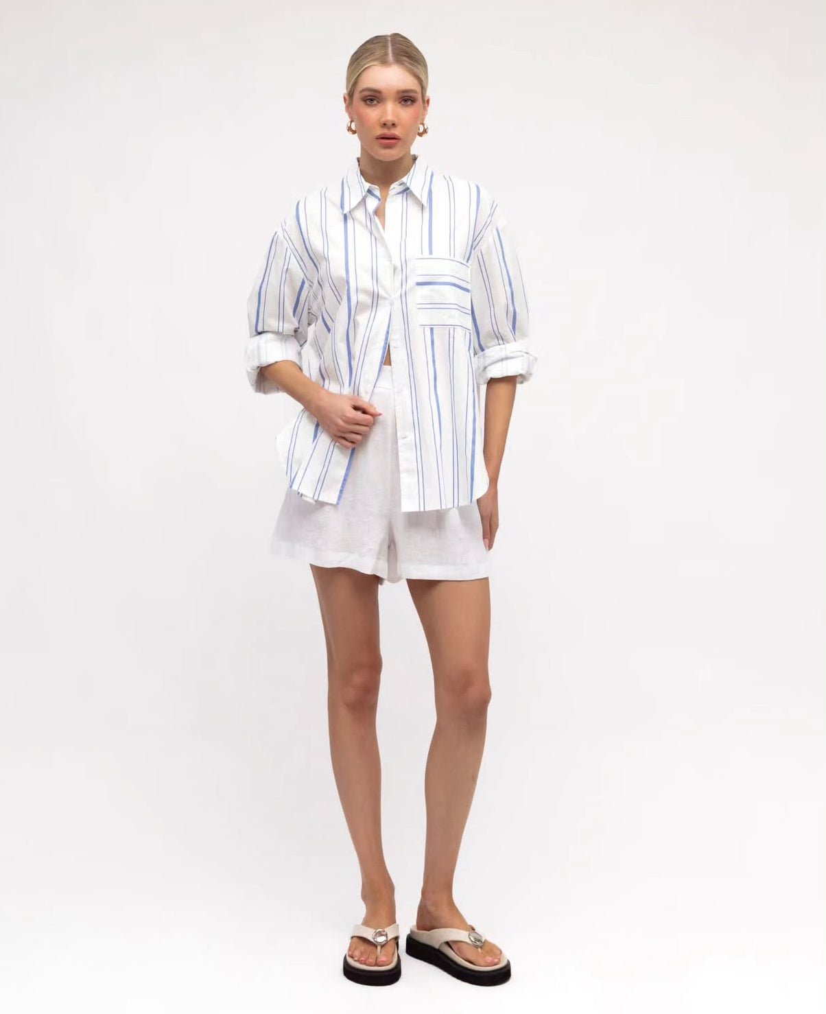 Lucy Blue Stripe Shirt - Something For Me​​