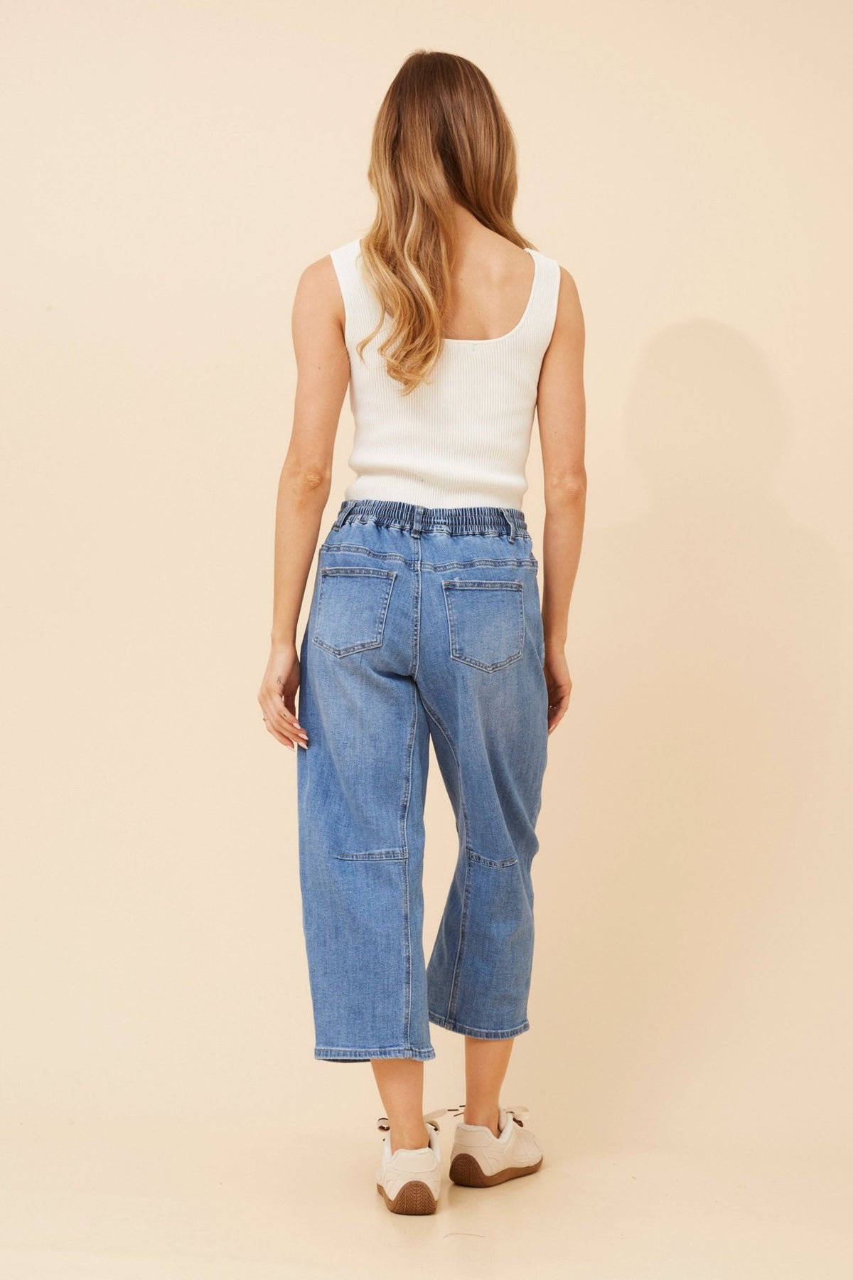 Luma Solid Denim Pants (Light Denim) - Something For Me​​