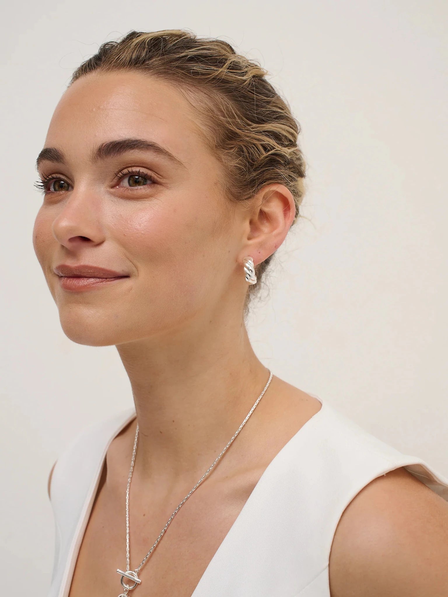 Luna Toggle Sterling Silver Plated Necklace - Something For Me​​