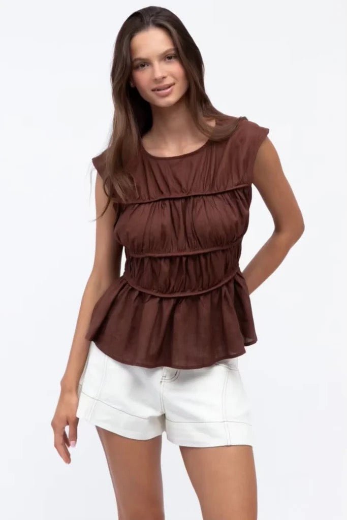 Maddy Top (Chocolate) - Something For Me​​