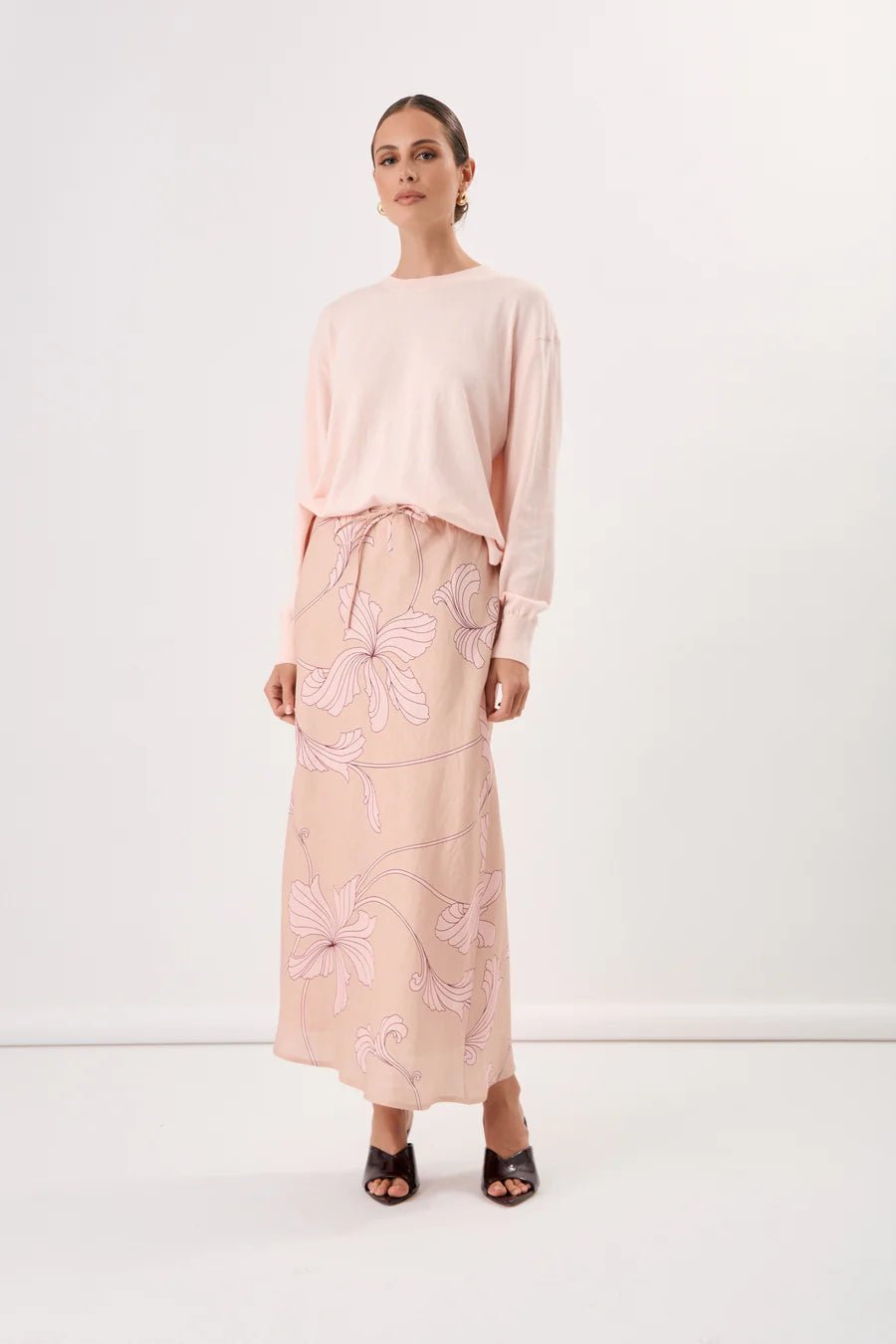Mae Salvador Print Maxi Skirt (Print) - Something For Me​​