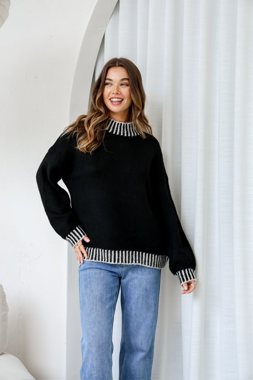 Maggie Knit (Black) - Something For Me