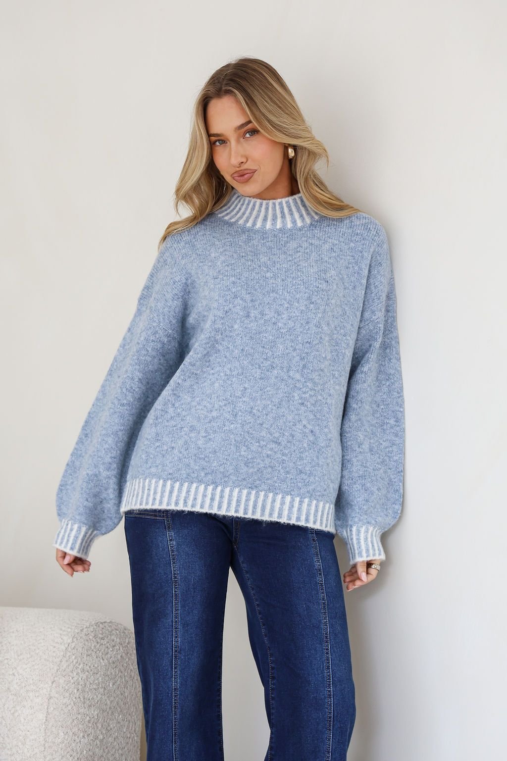 Maggie Knit (Denim) - Something For Me