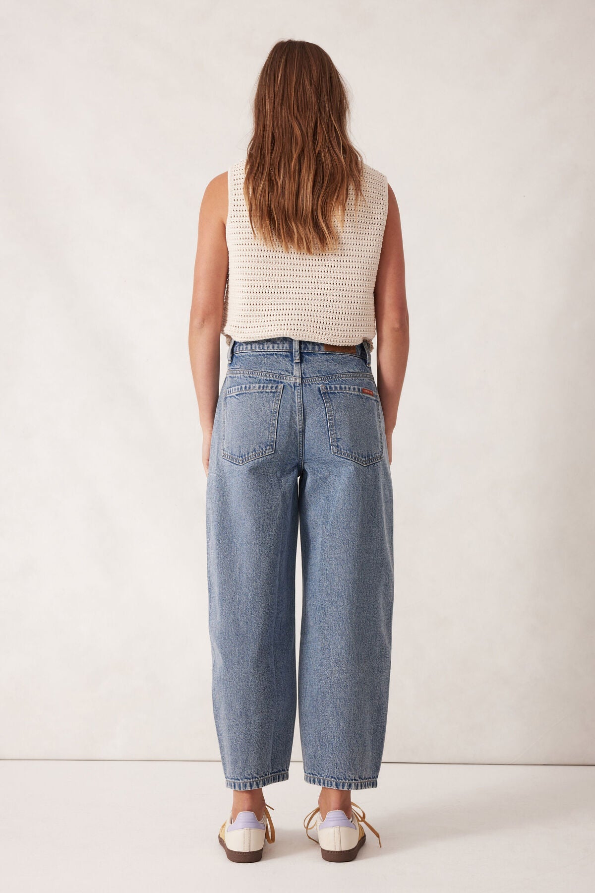Maggie Tapered Barrel Jean (Mid Vintage Blue) - Something For Me​​