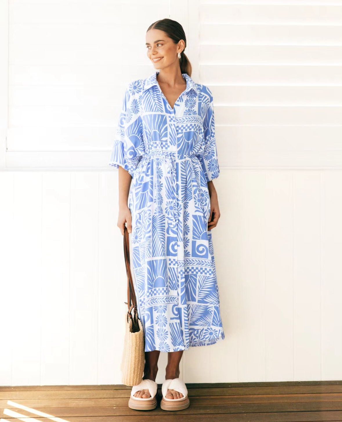 Malia Dress (Blue) - Something For Me​​