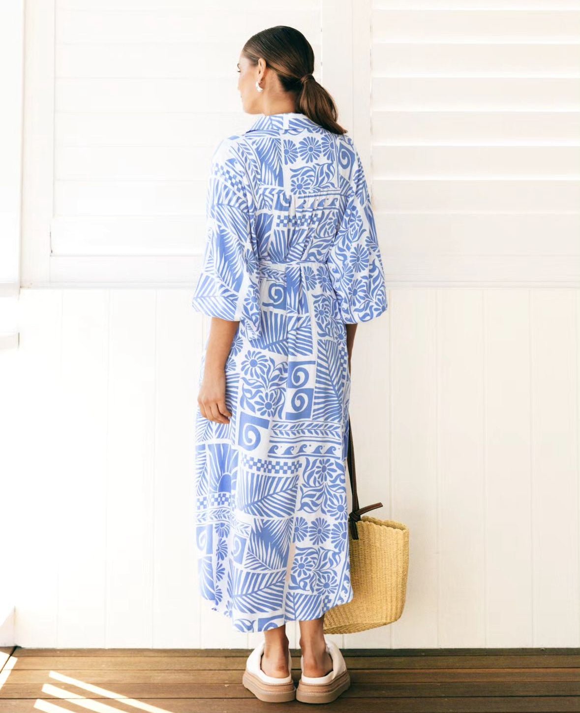 Malia Dress (Blue) - Something For Me​​