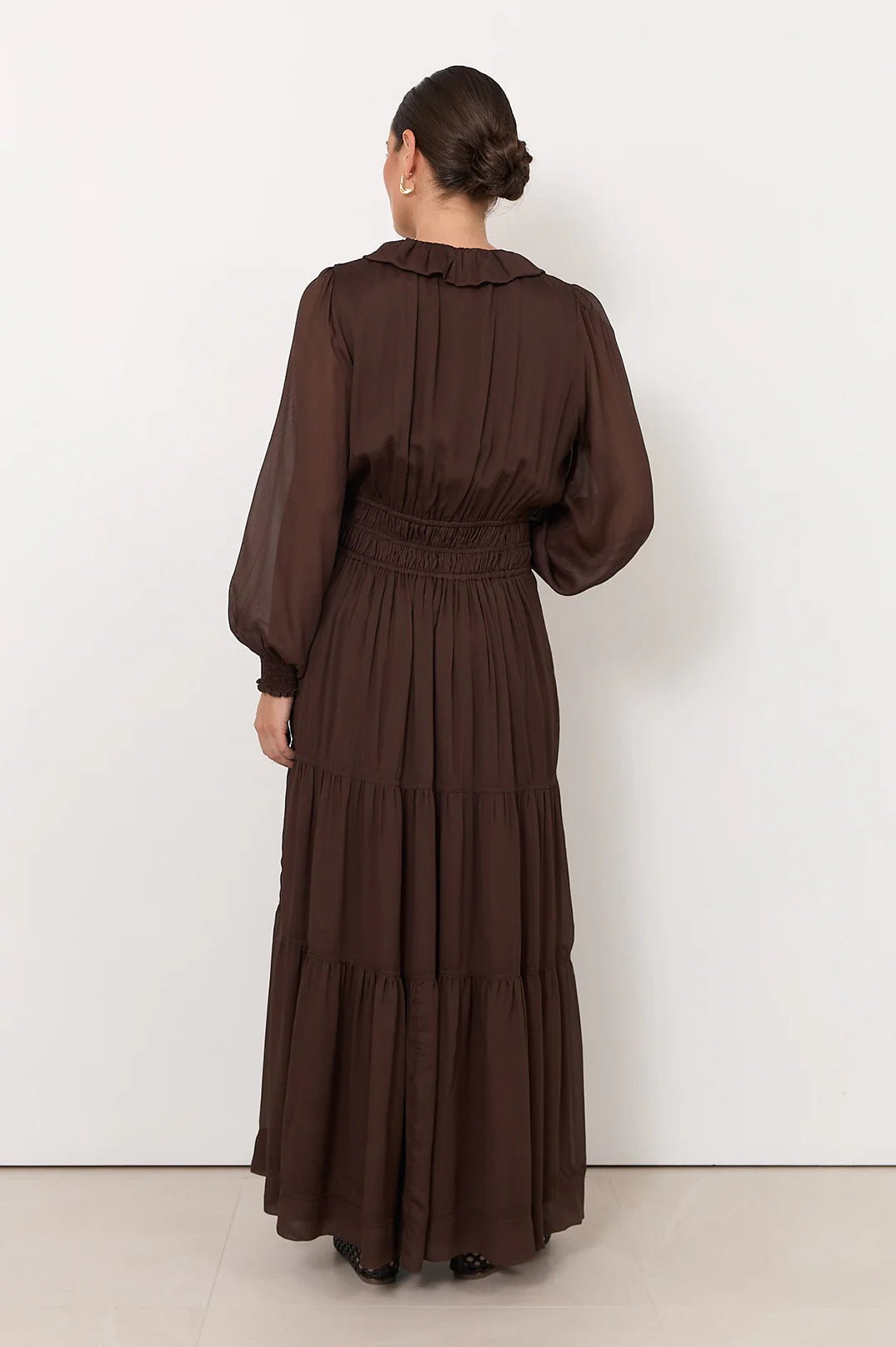 Marcela Maxi Dress (Chocolate) - Something For Me​​