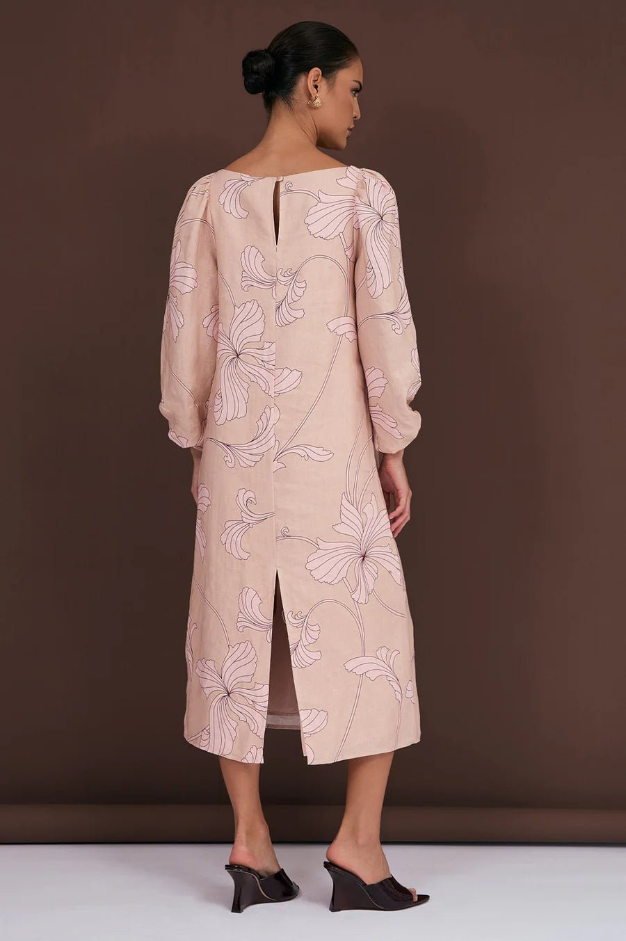 Marion Salvador Print Midi Dress (Print)  - Something For Me​​