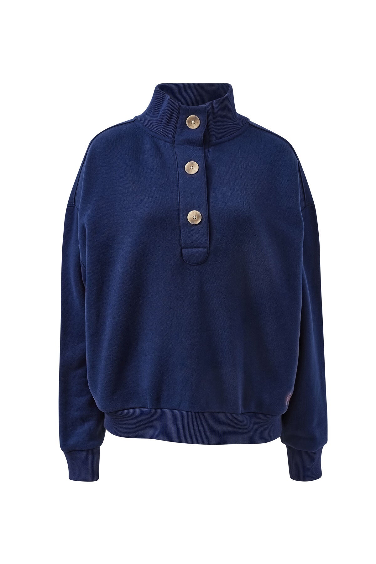 Marli Button Sweat (Heritage Navy) - Something For Me​​