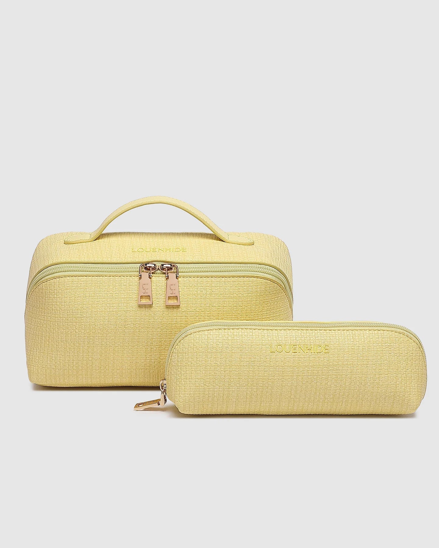 Mary Jayne Cosmetic Bag Set (Lemon) - Something For Me​​