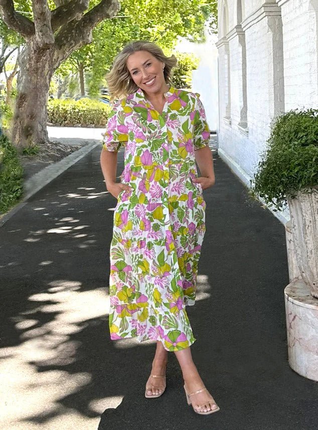 Melba Dress (Green) - Something For Me​​