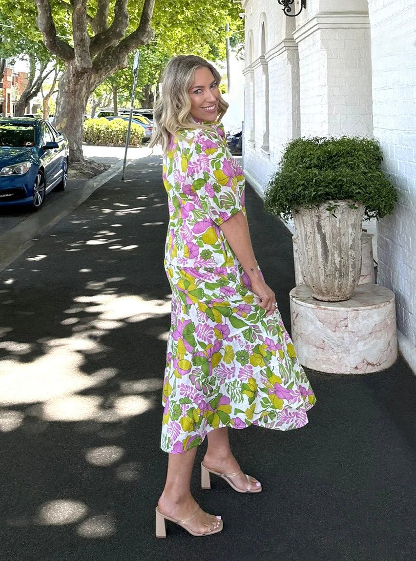 Melba Dress (Green) - Something For Me​​
