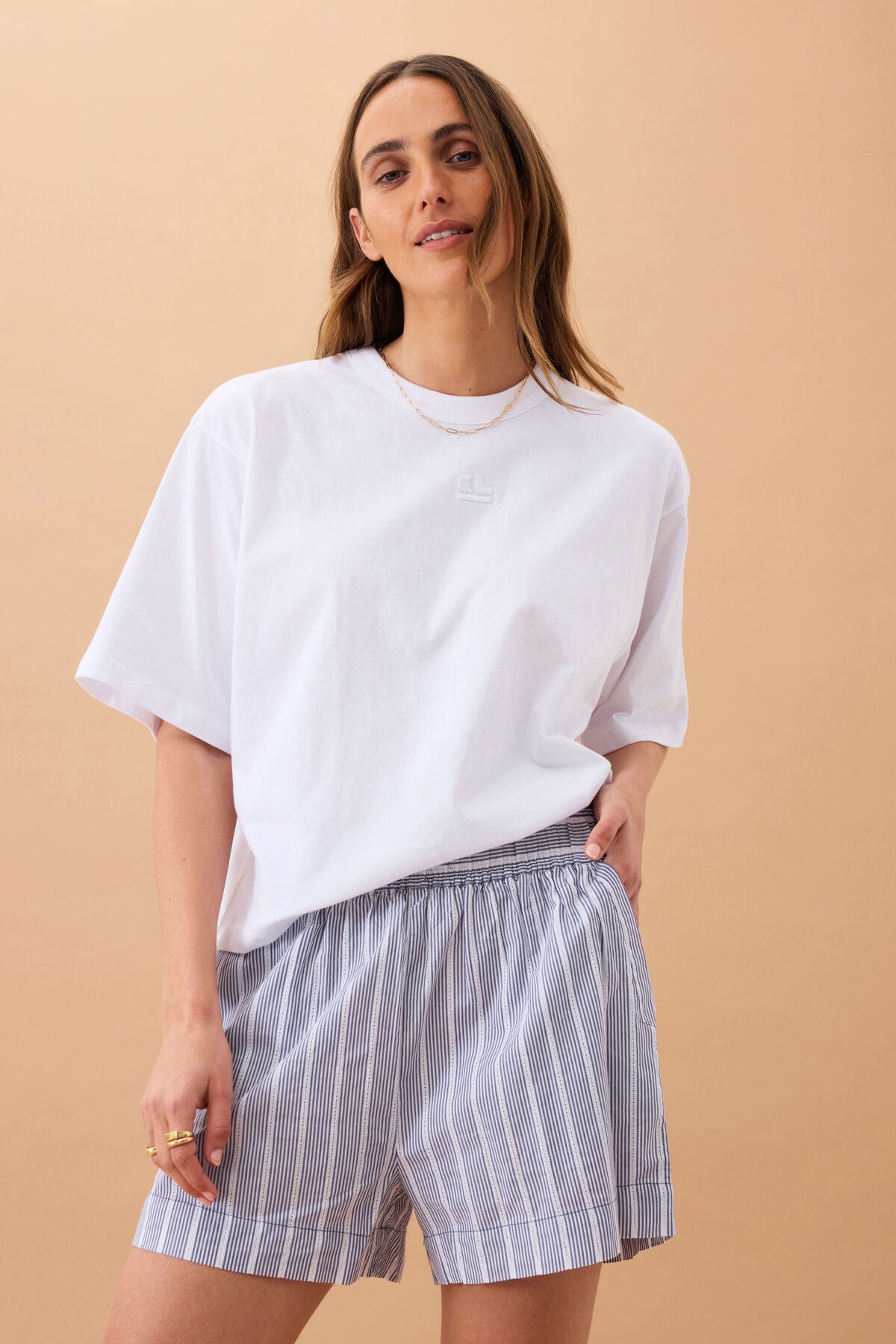 Mila Short (College Blue Ladder Stripe) - Something For Me​​