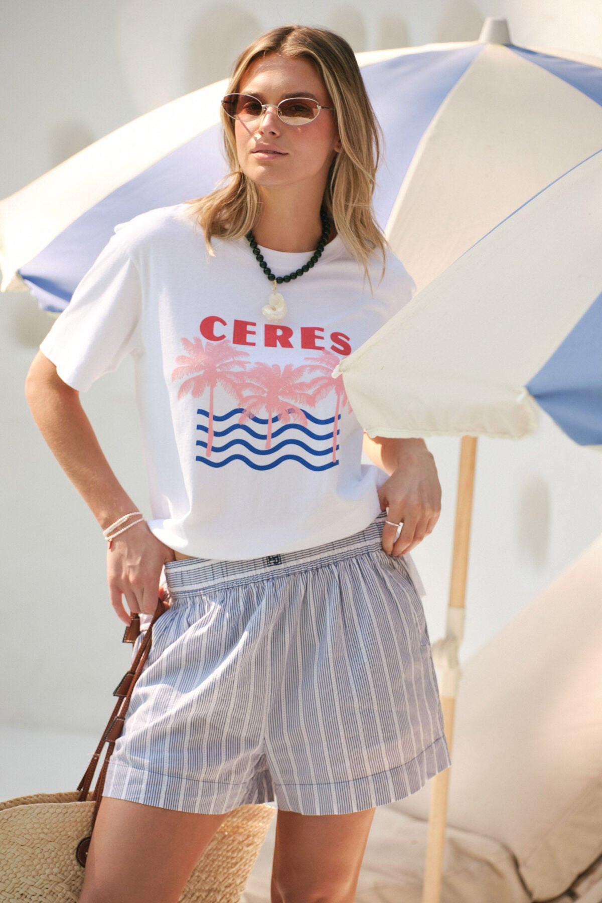 Mila Short (College Blue Ladder Stripe) - Something For Me​​