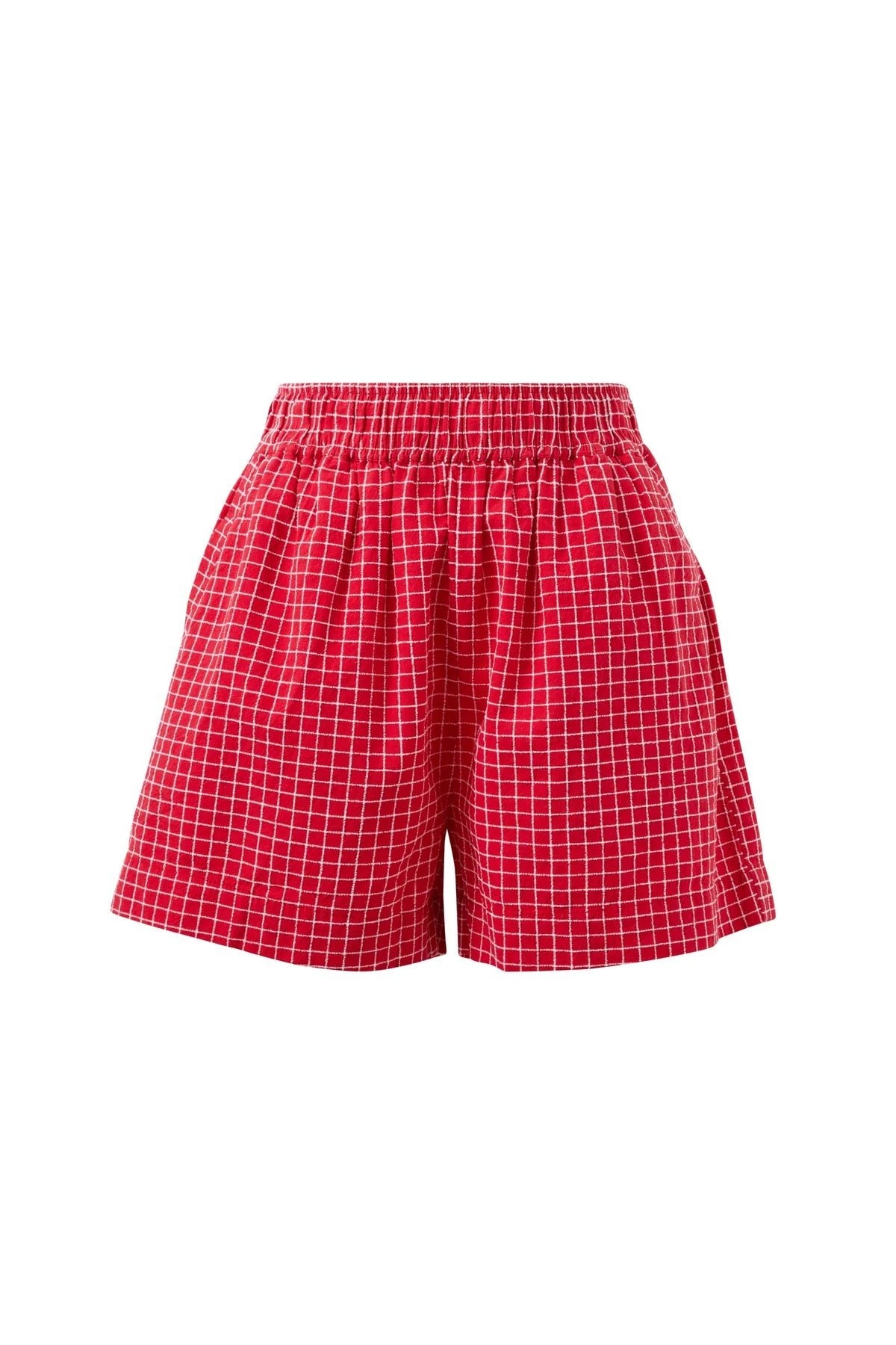 Mila Short (Textured Red Check) - Something For Me​​