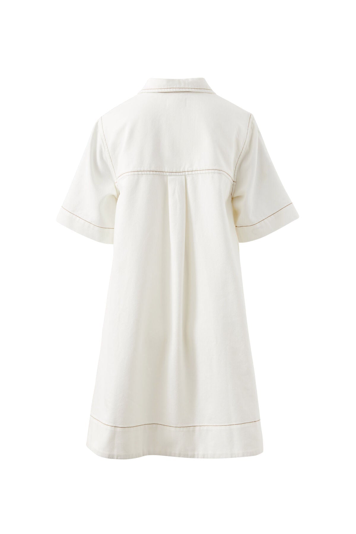 Milly Short Sleeve Mini Dress (Fresh Ecru) - Something For Me​​