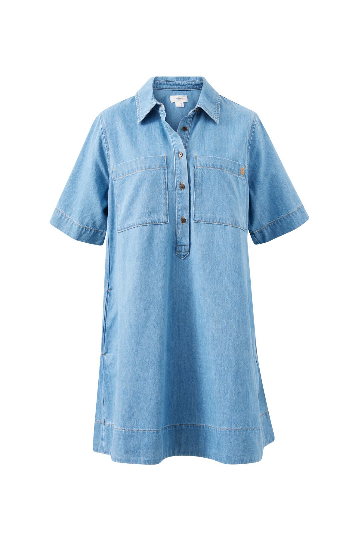 Milly Short Sleeve Mini Dress (Vintage Blue) - Something For Me​​