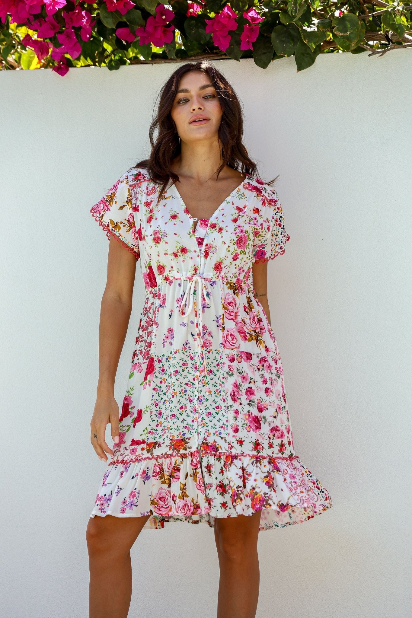 Multi Patch Print Dress - Something For Me​​