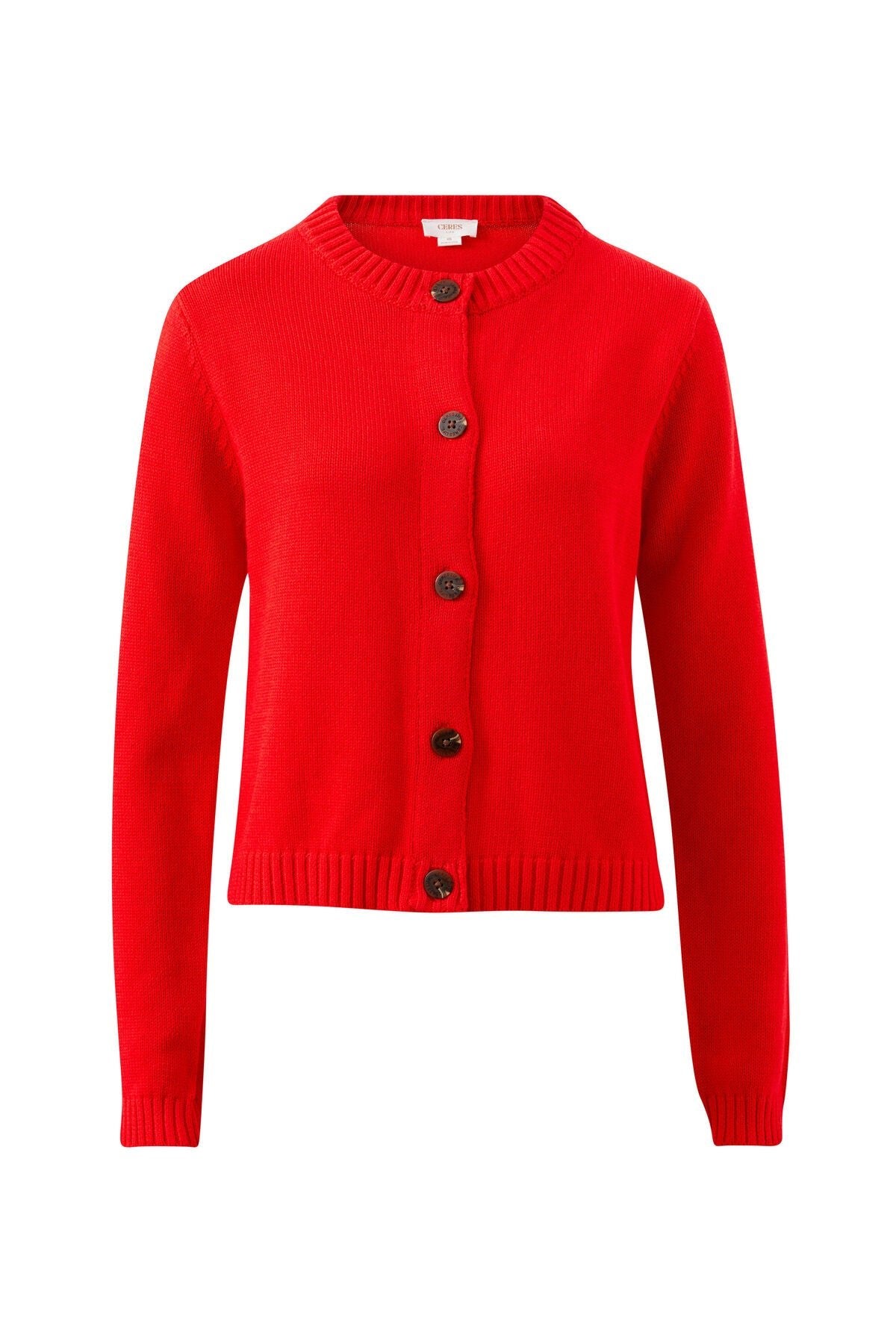 Nelly Long Sleeve Knit Cardi (Fiery Red) - Something For Me​​