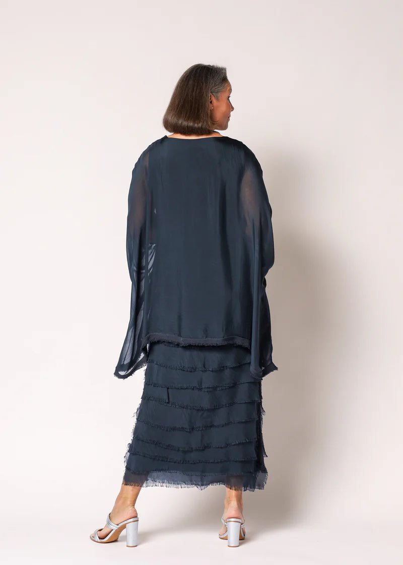 Netty Silk Dress (Granite) - Something For Me​​