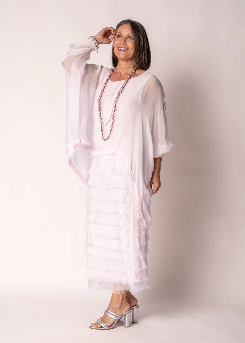 Netty Silk Dress (Modena Pink) - Something For Me​​