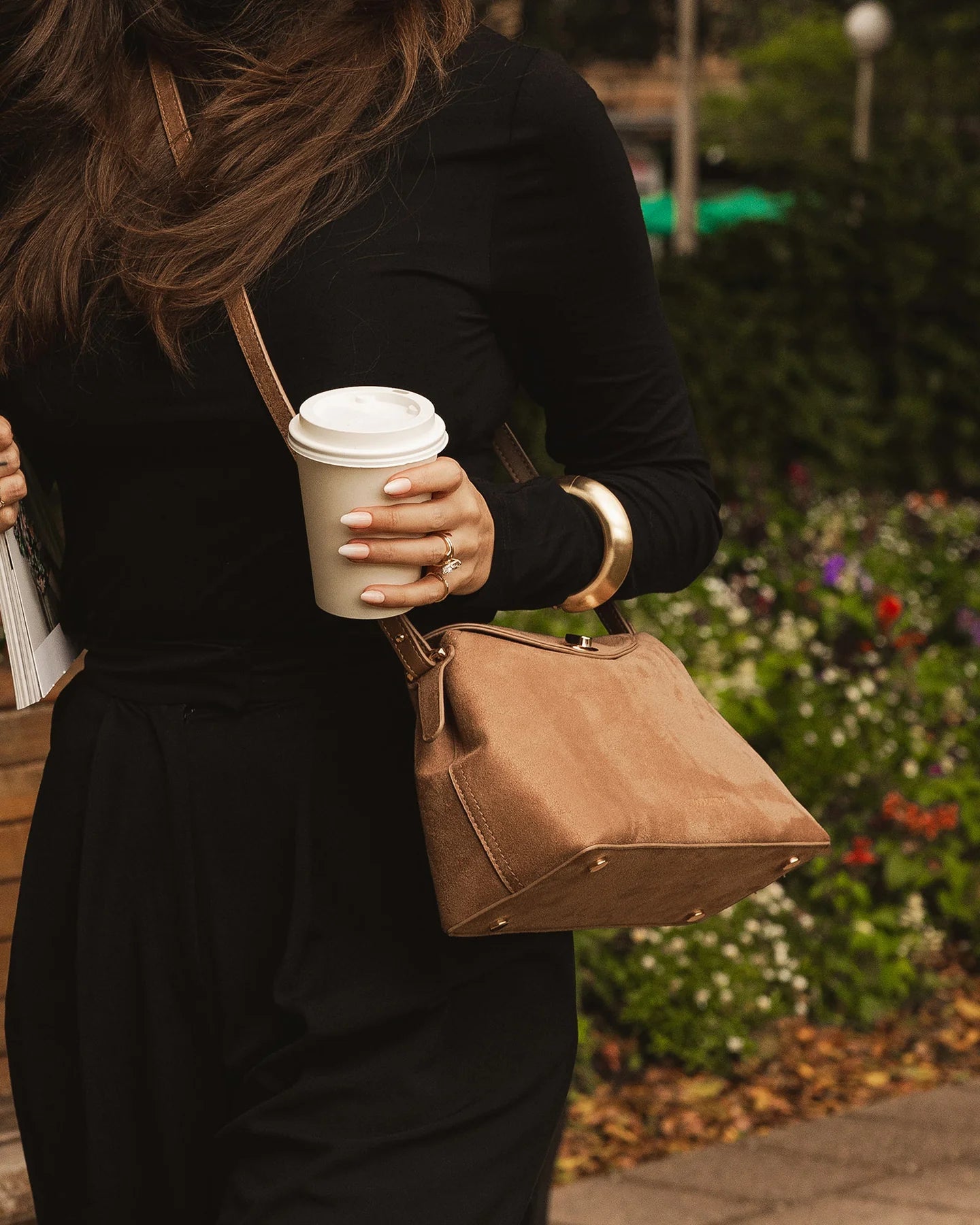 Nicole Suedette Handbag (Honey) - Something For Me​​