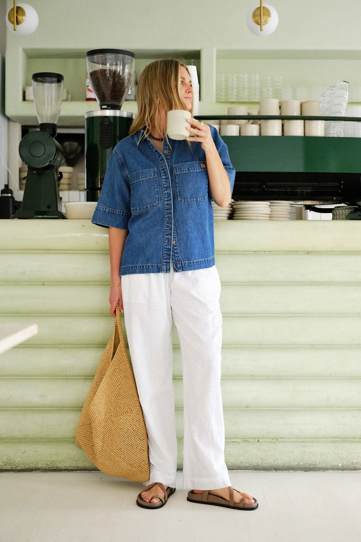 Noa Short Sleeve Shirt (Fresh Indigo) - Something For Me​​