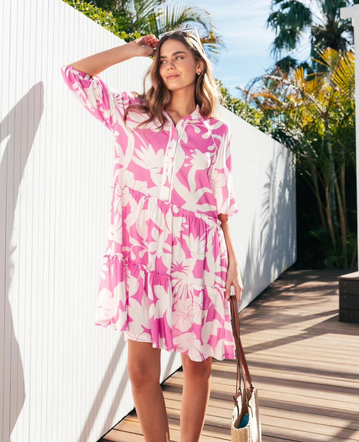 Nola Dress (Pink) - Something For Me​​