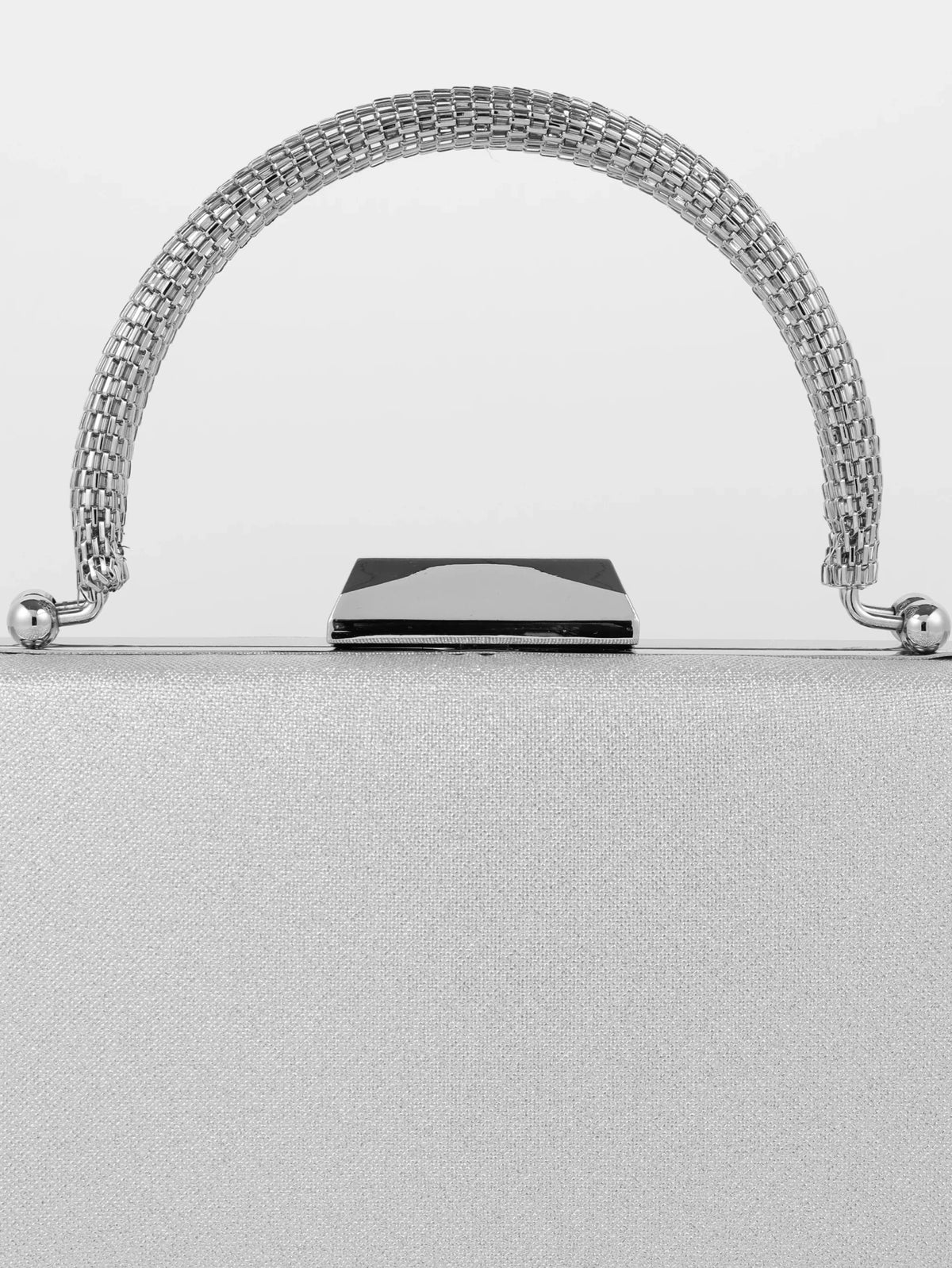 Nuvia Duo Top Handle Clutch Bag (Silver) - Something For Me​​