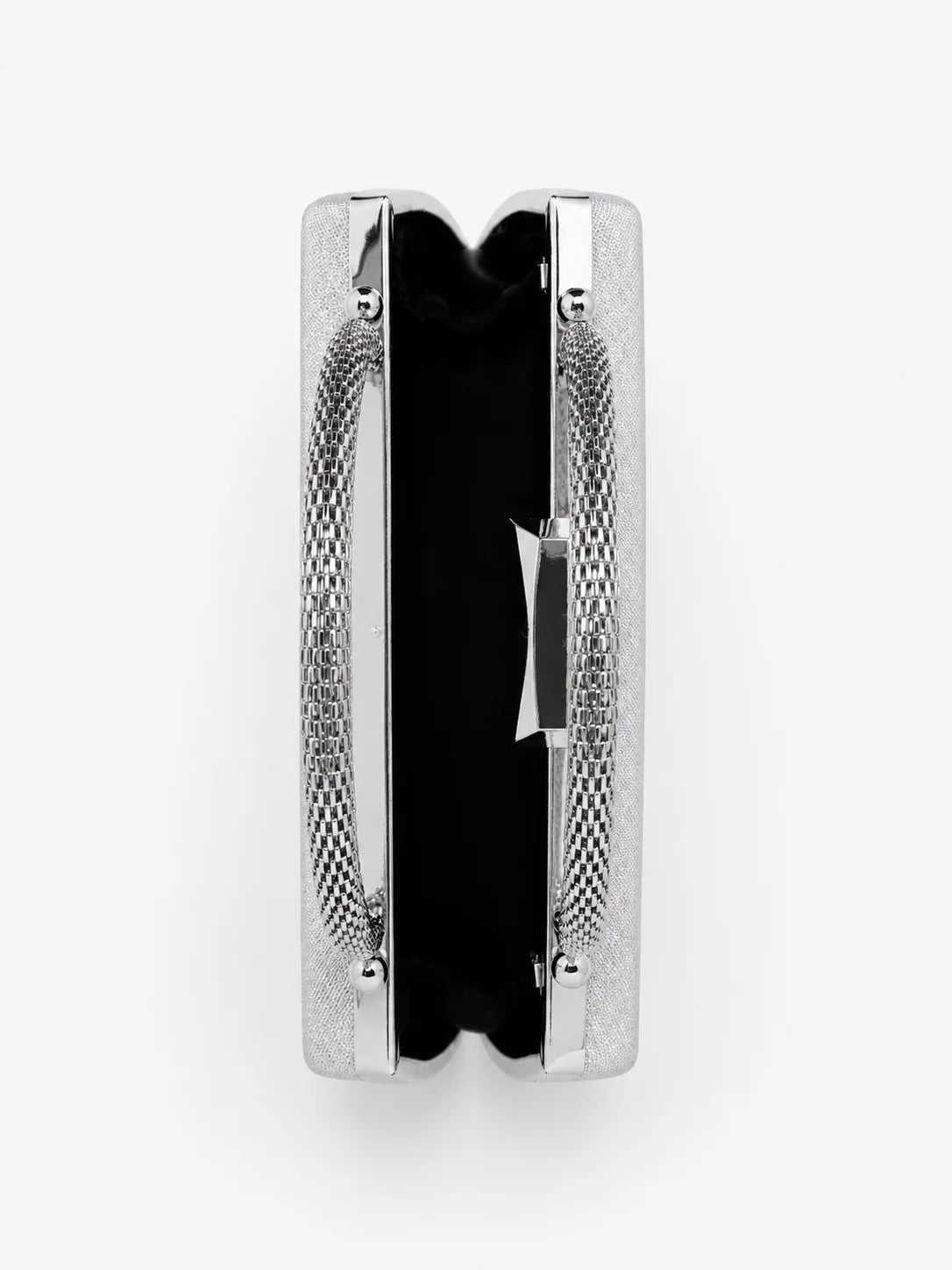 Nuvia Duo Top Handle Clutch Bag (Silver) - Something For Me​​