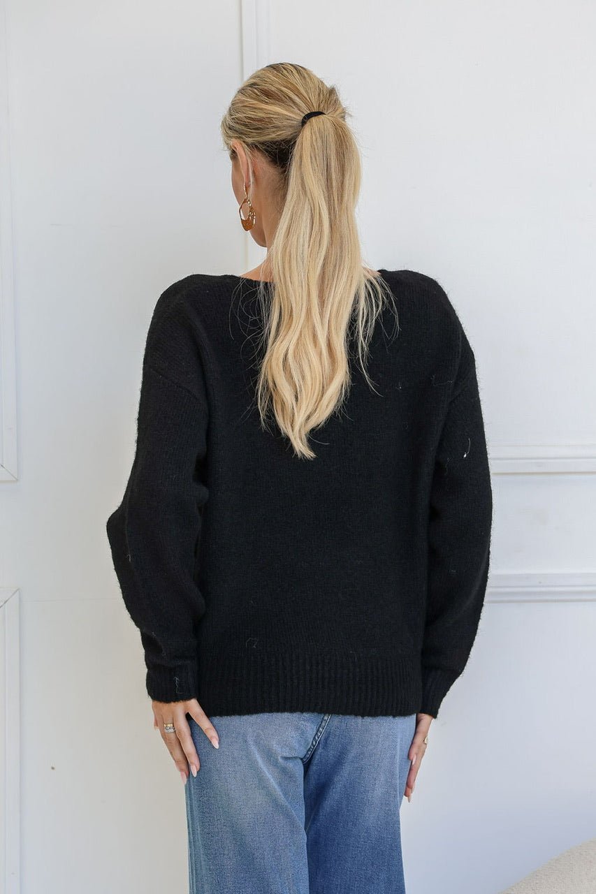 Penelope Knit (Black) - Something For Me​​