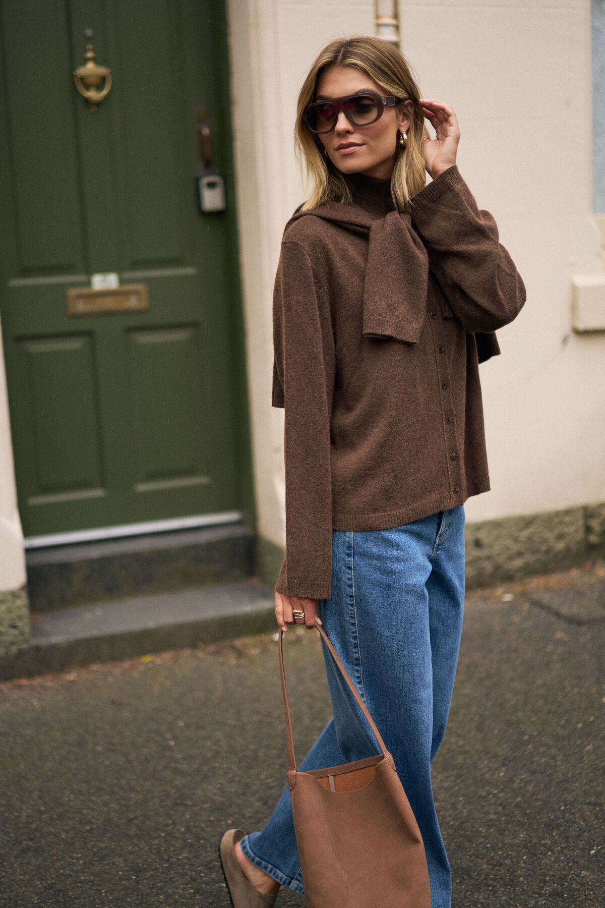 Penny Knit Cardi (Choc Marle) - Something For Me​​