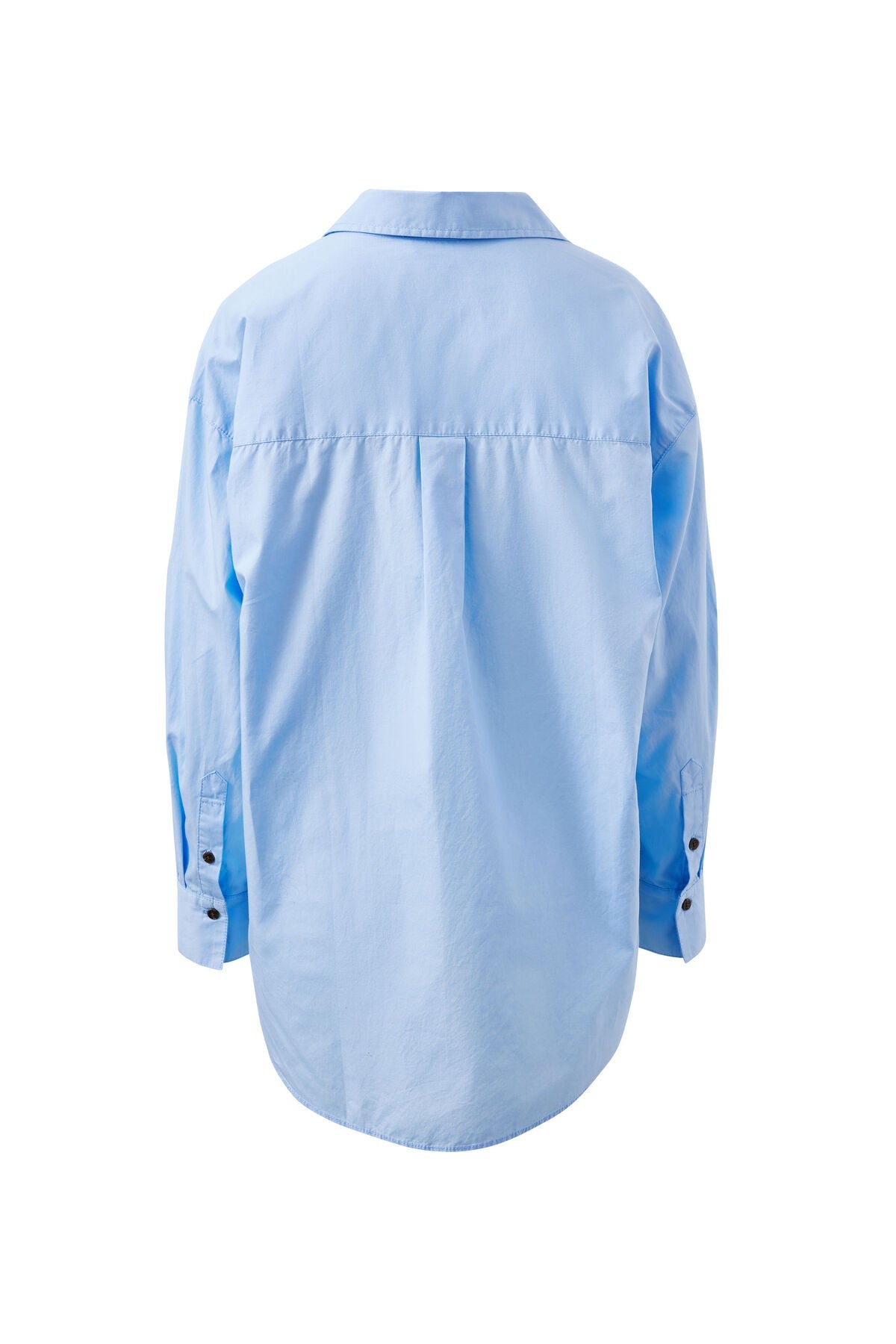 Peta Oversized Shirt (Sky Blue) - Something For Me​​