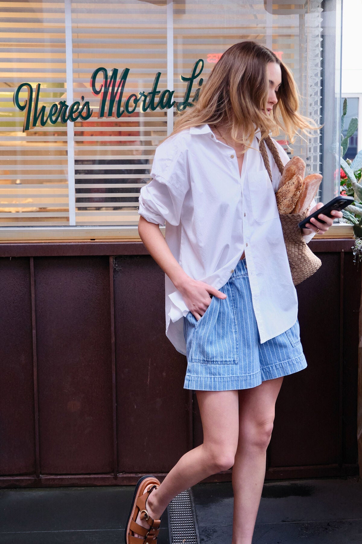 Peta Oversized Shirt (White Organic Cotton) - Something For Me​​