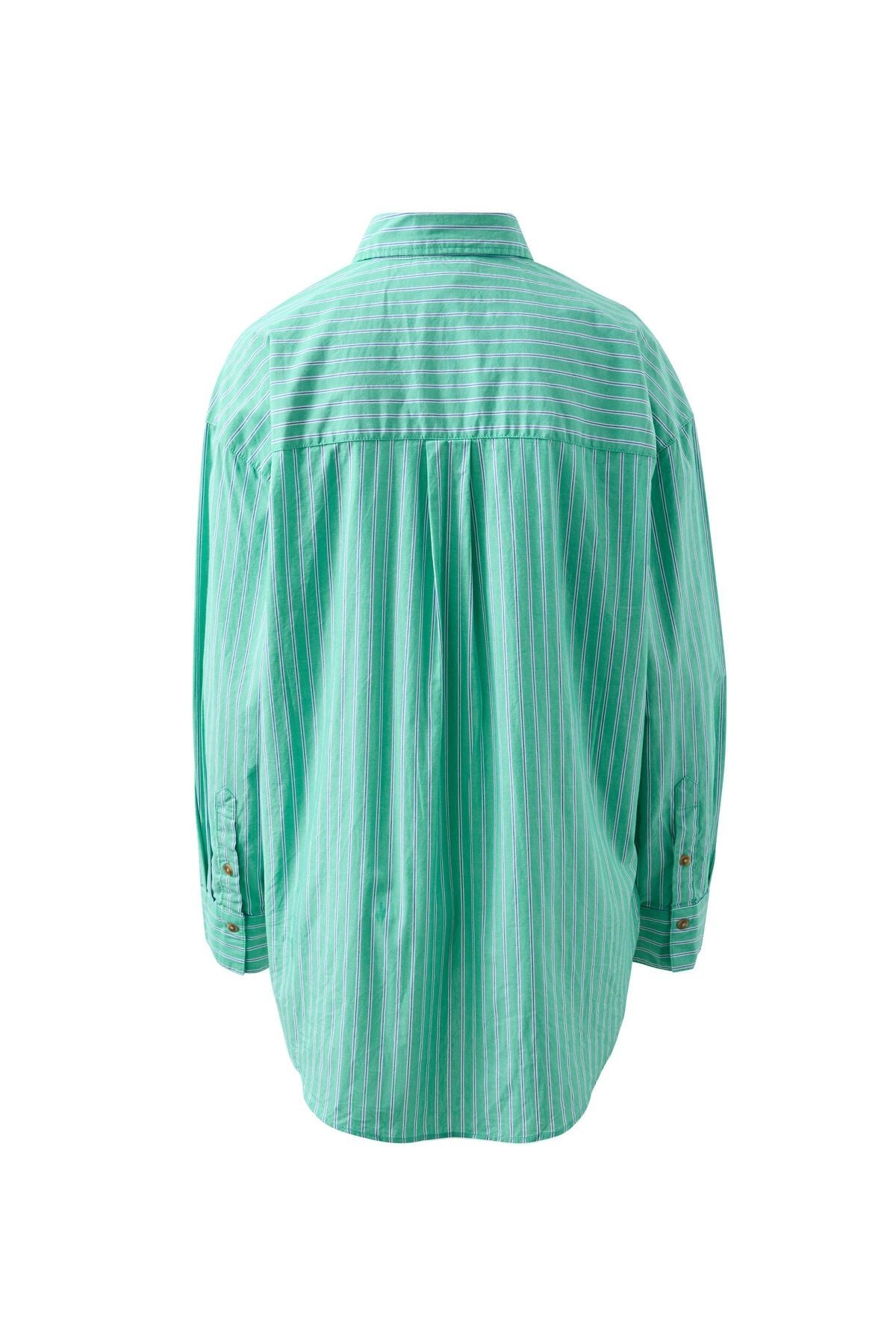 Peta Oversized Shirt (Zesty Green Triple Stripe) - Something For Me​​