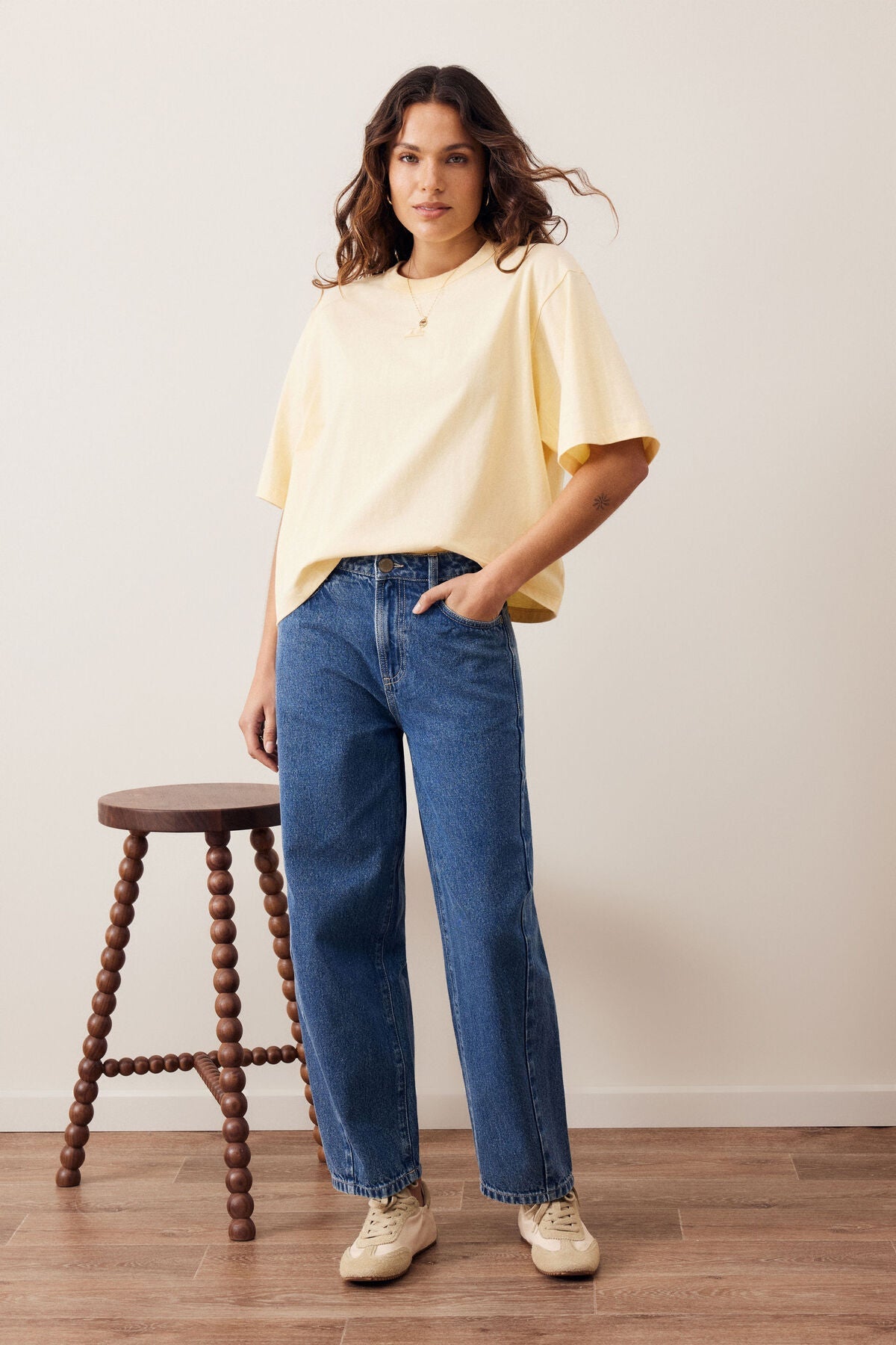 Phoebe Premium Tee (Butter) - Something For Me​​
