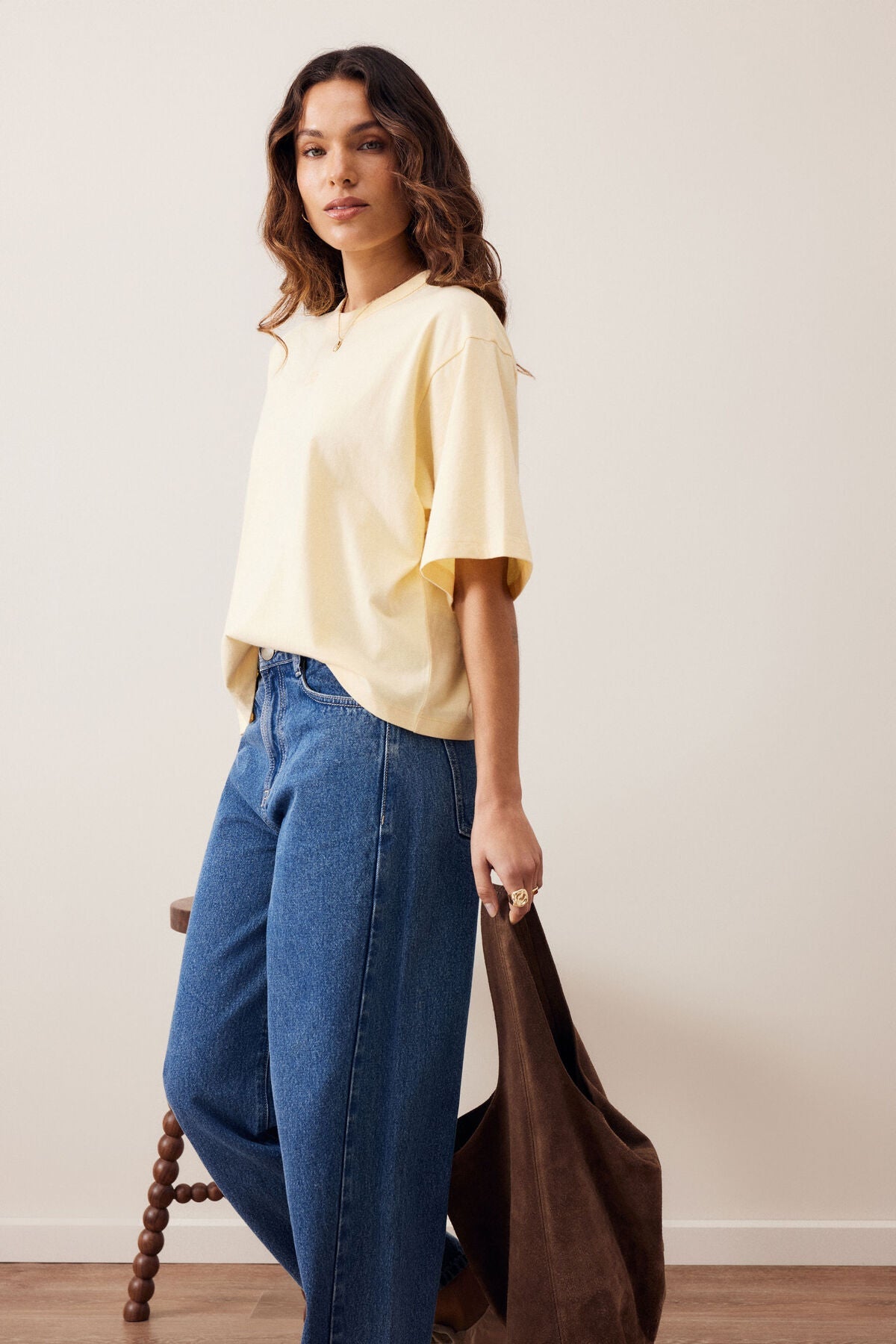 Phoebe Premium Tee (Butter) - Something For Me​​