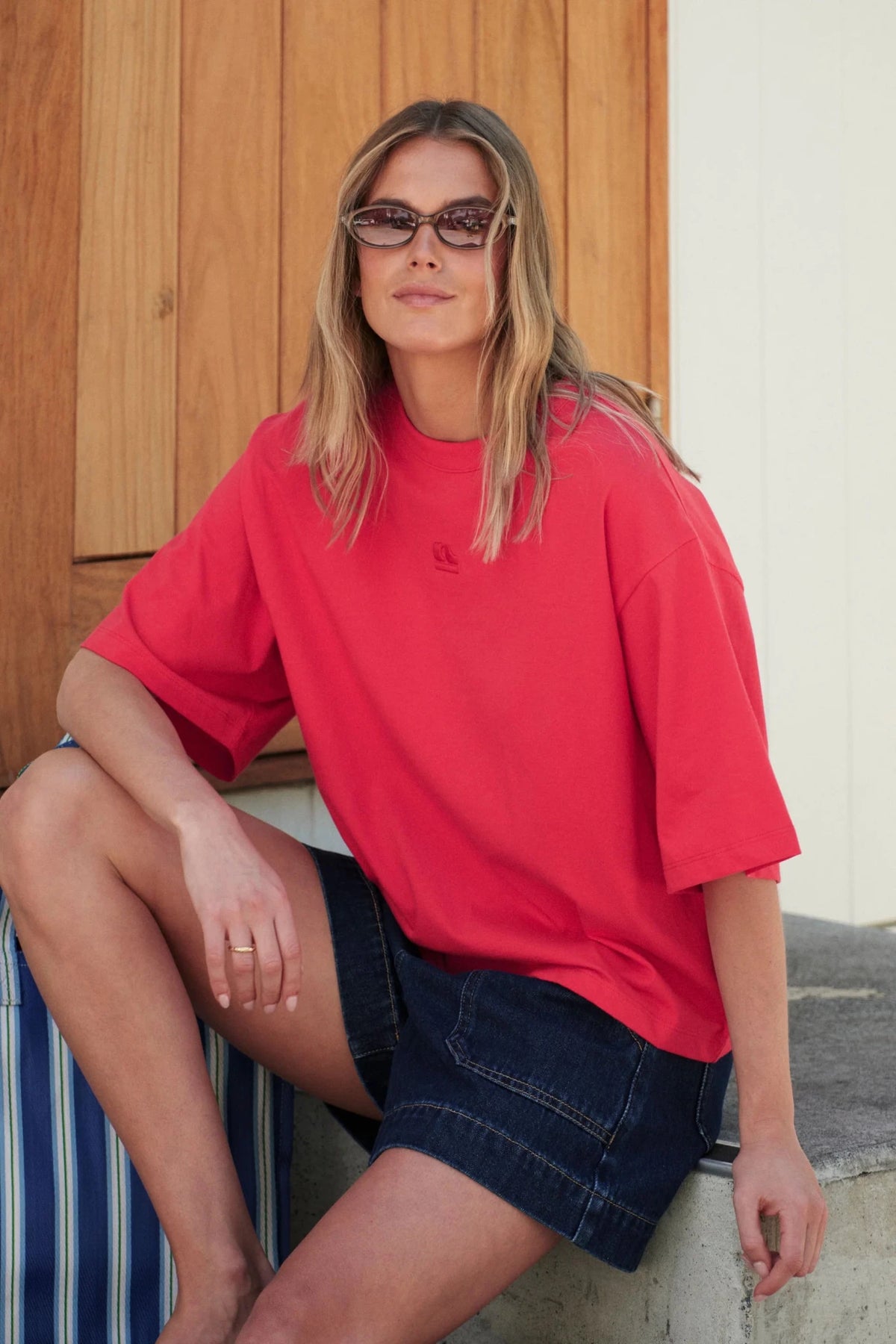 Phoebe Premium Tee (Heritage Red) - Something For Me​​