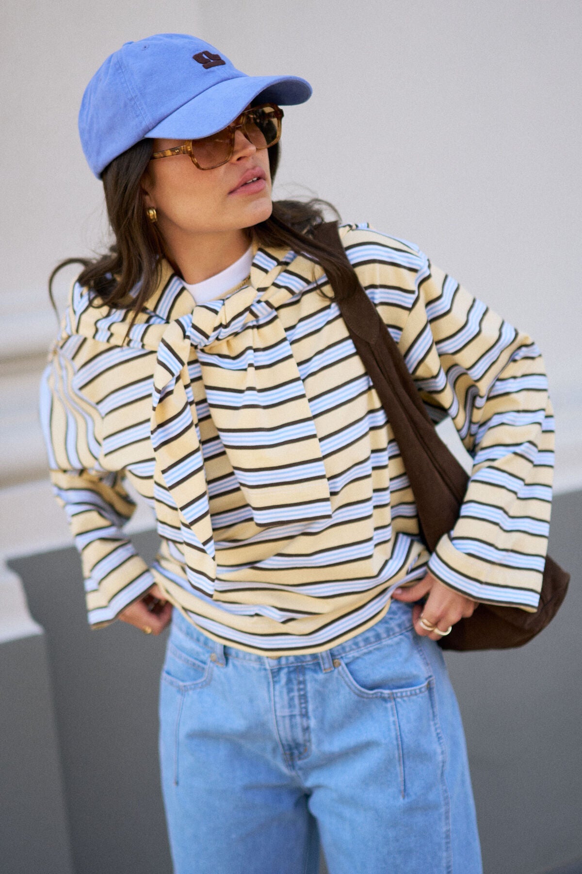Pip Everyday Cap (Vintage Blue/Burnt Toffee) - Something For Me​​