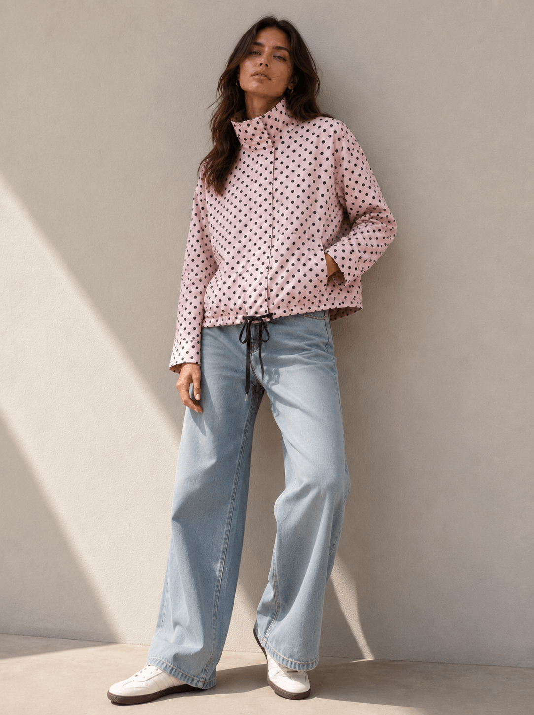 Polka Dot Spray Jacket (Pink) - Something For Me​​