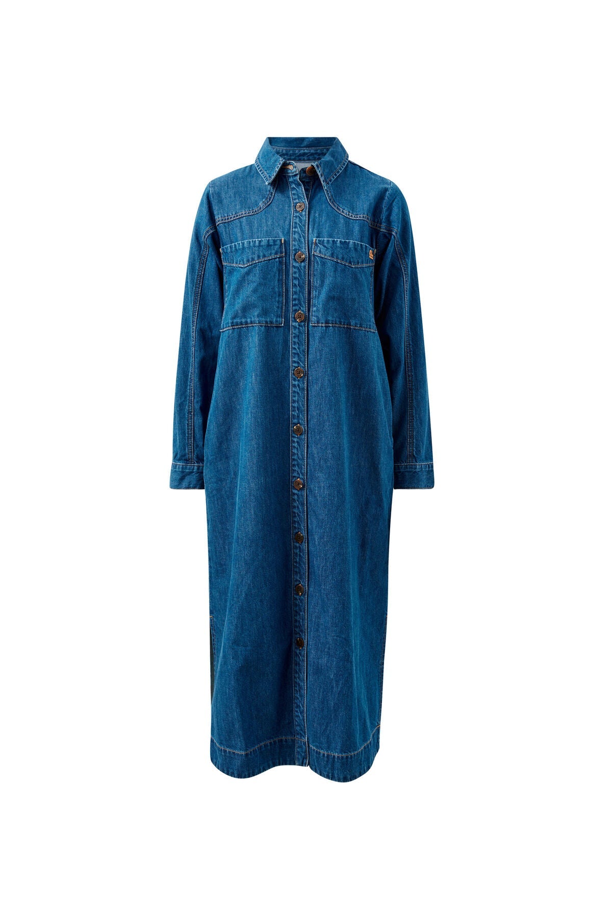 Rae Long Sleeve Midi Dress (Fresh Indigo) - Something For Me​​