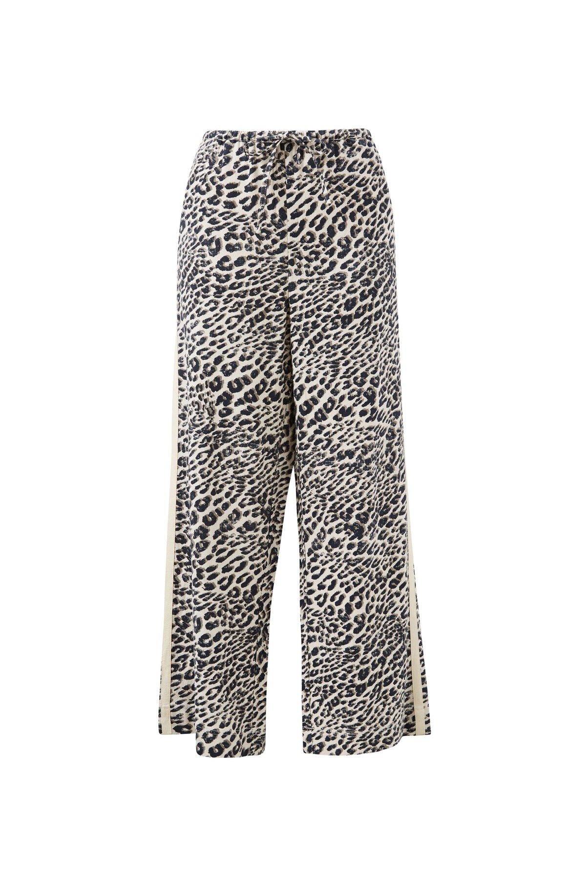 Relaxed Drawstring Pant (Leopard Linen Blend) - Something For Me​​