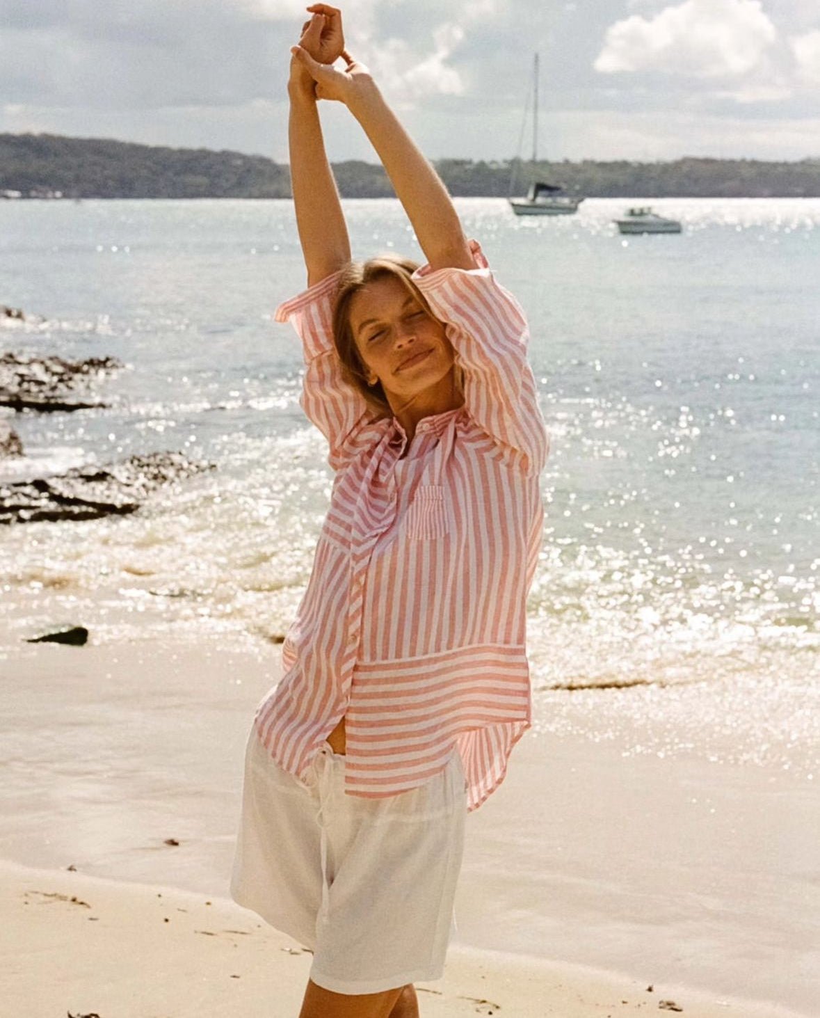 Rhea Shirt (Coral) - Something For Me​​
