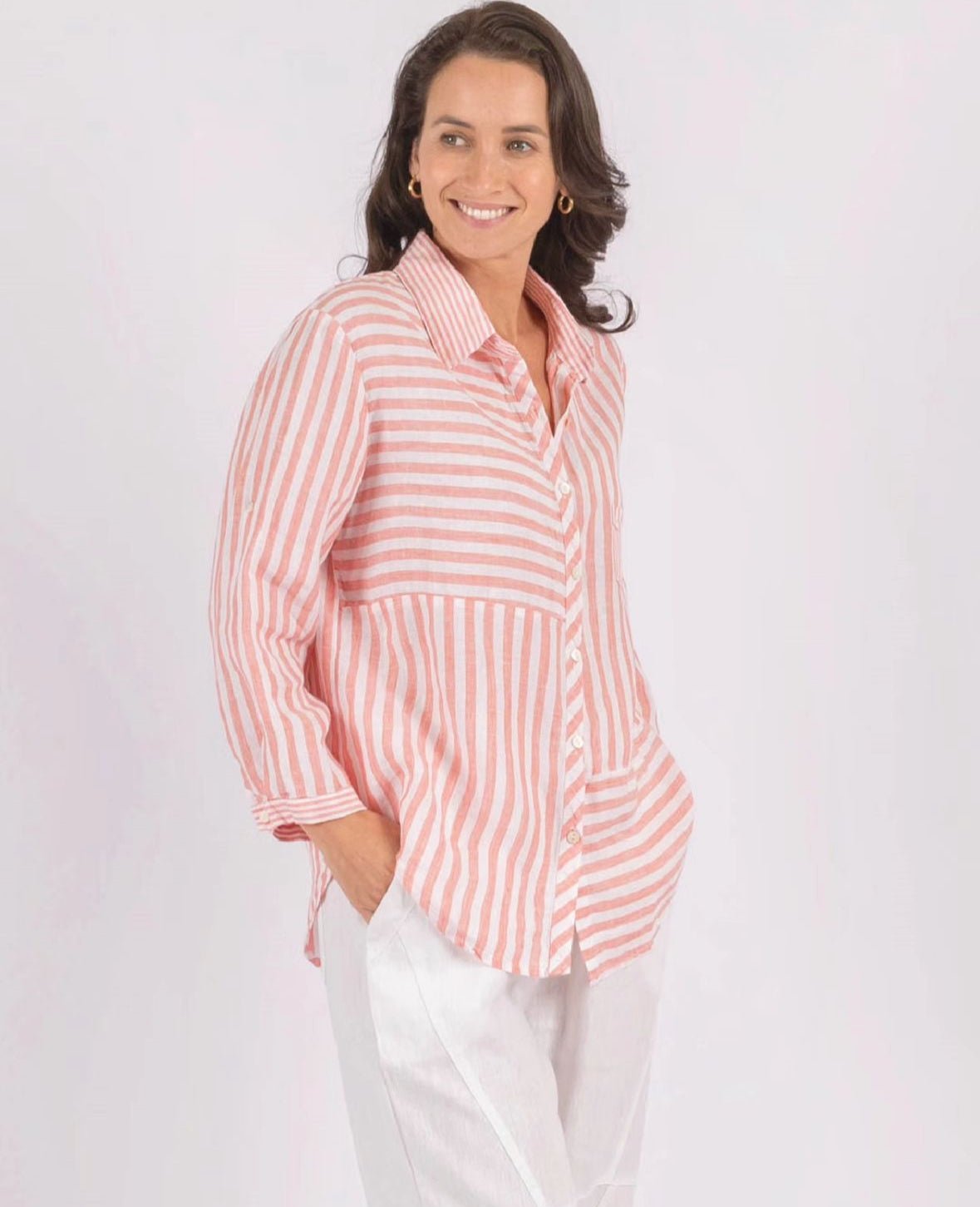 Rhea Shirt (Coral) - Something For Me​​