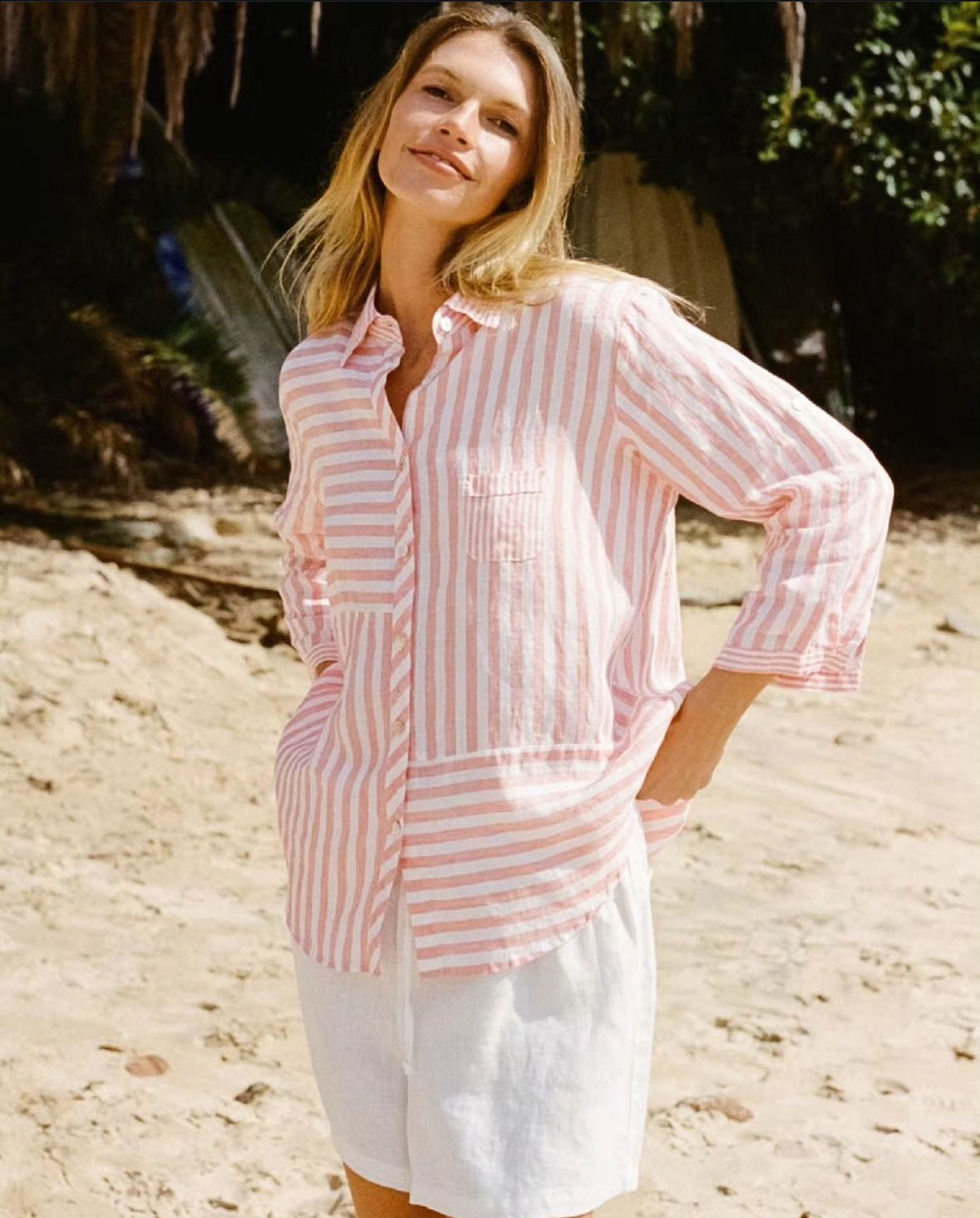 Rhea Shirt (Coral) - Something For Me​​