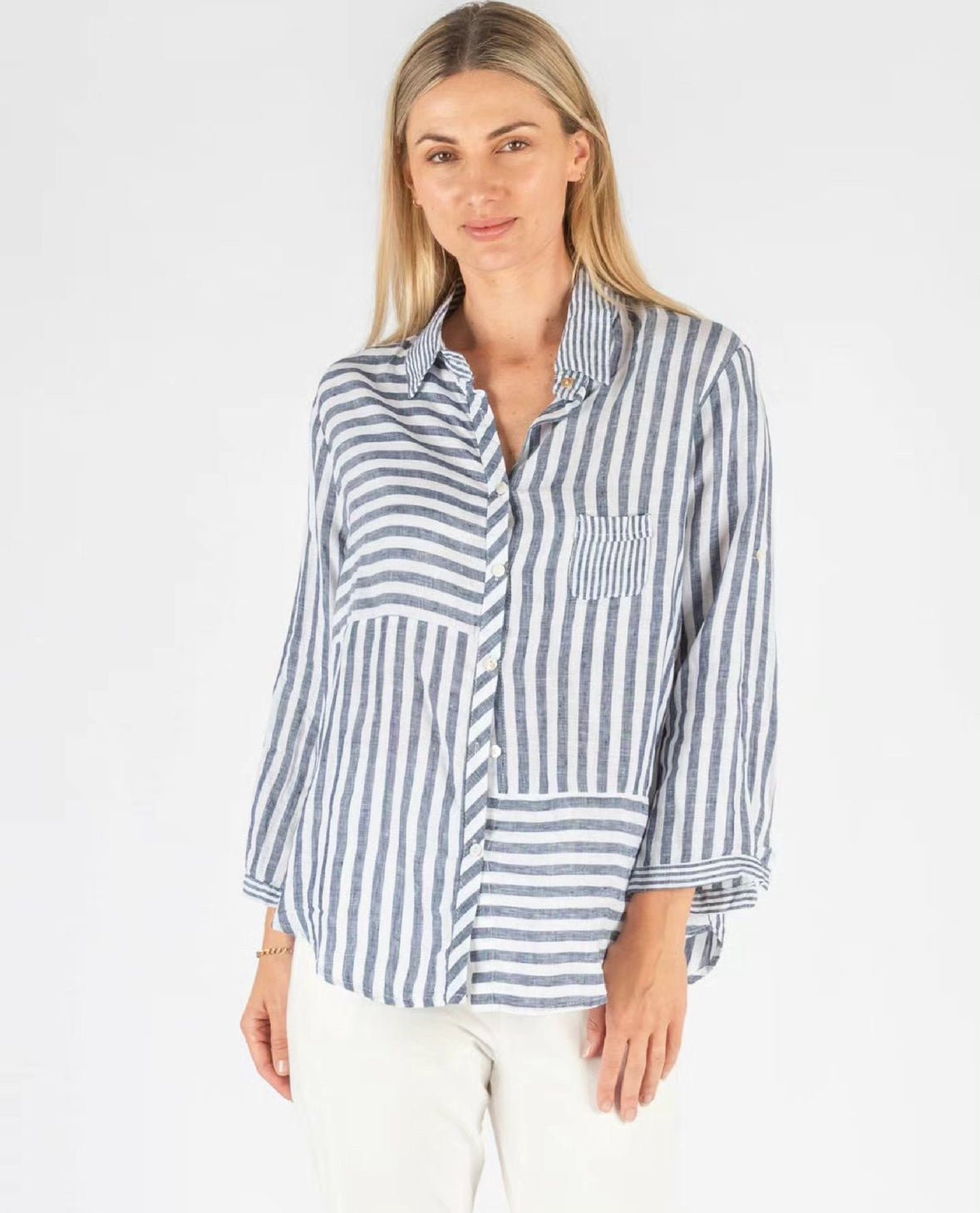 Rhea Shirt (Navy) - Something For Me​​