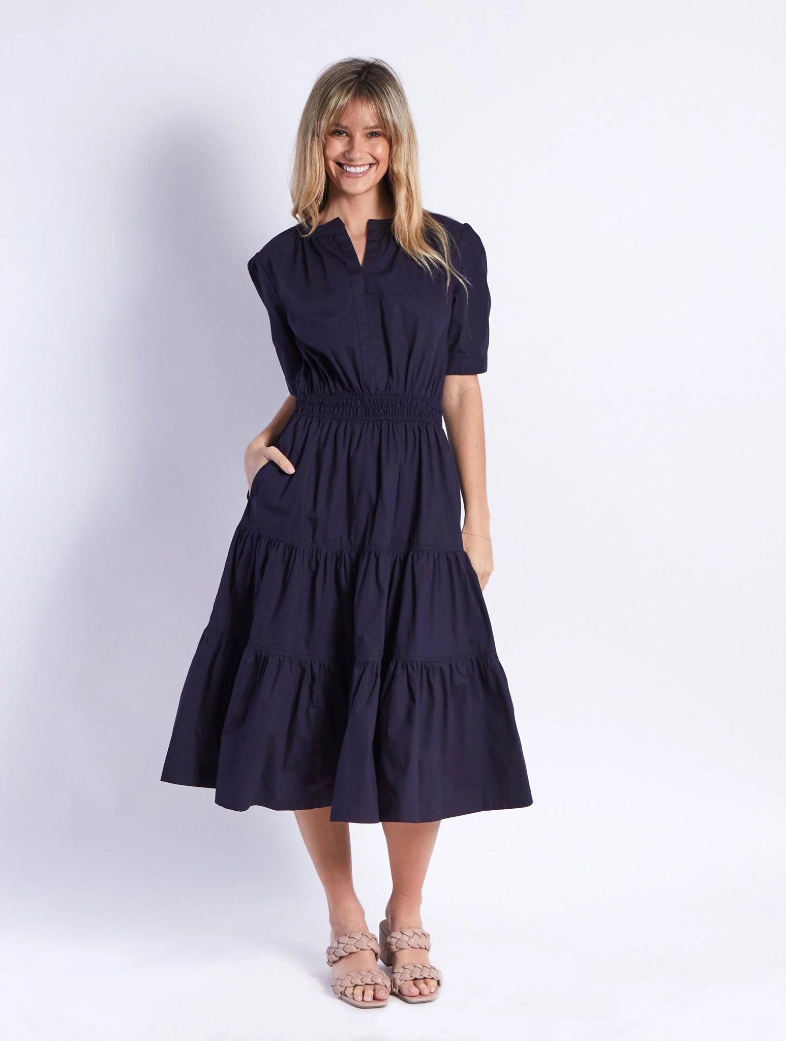 Riva Dress (Navy) - Something For Me​​