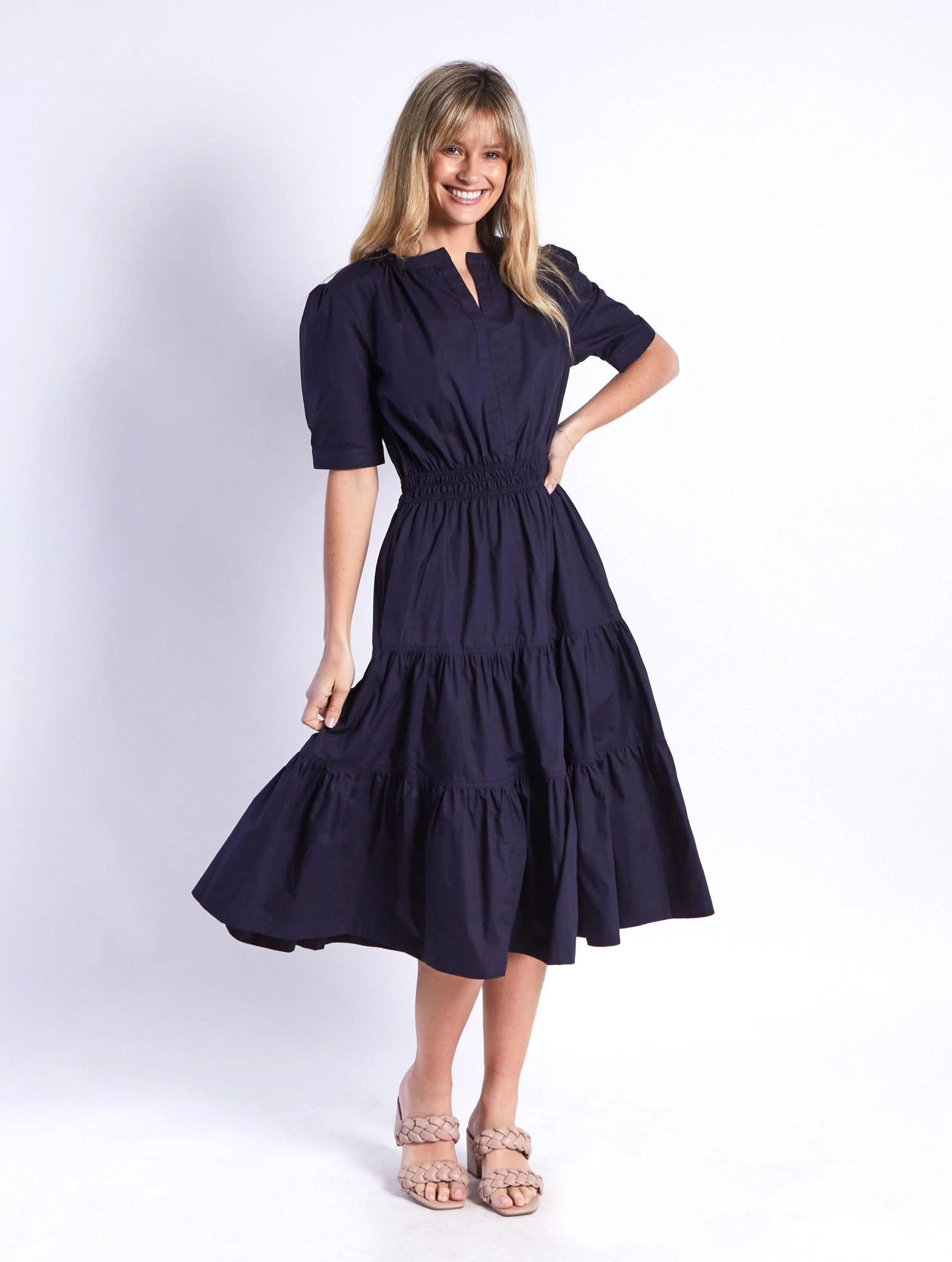 Riva Dress (Navy) - Something For Me​​