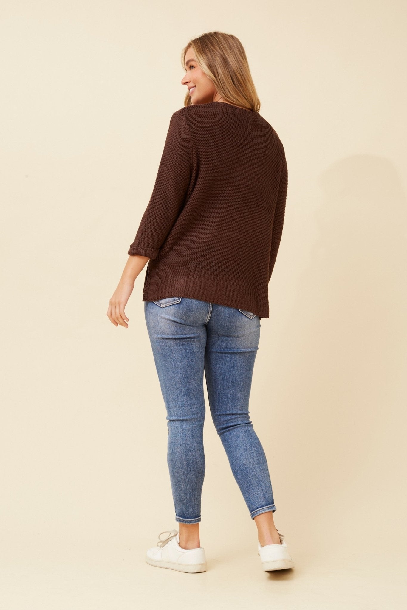Rohana Knit Jumper (Chocolate) - Something For Me​​