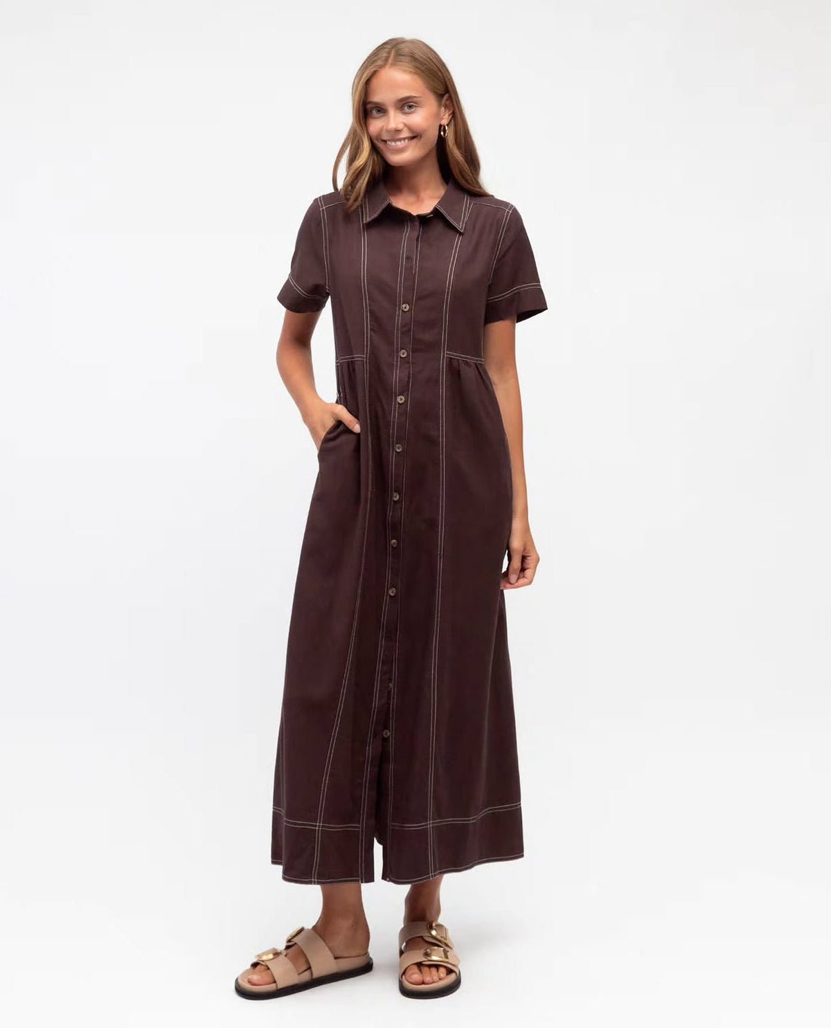 Sadie Dress (Chocolate) - Something For Me​​